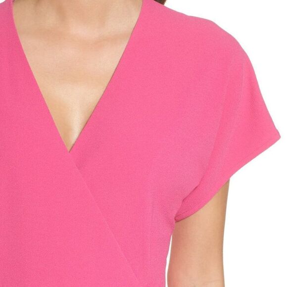 Felicity & Coco Rita Wrap Dress sz Medium in Pink. - Picture 3 of 10